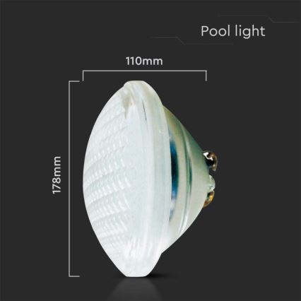 LED Lampada da piscina LED/18W/12V IP68 6500K