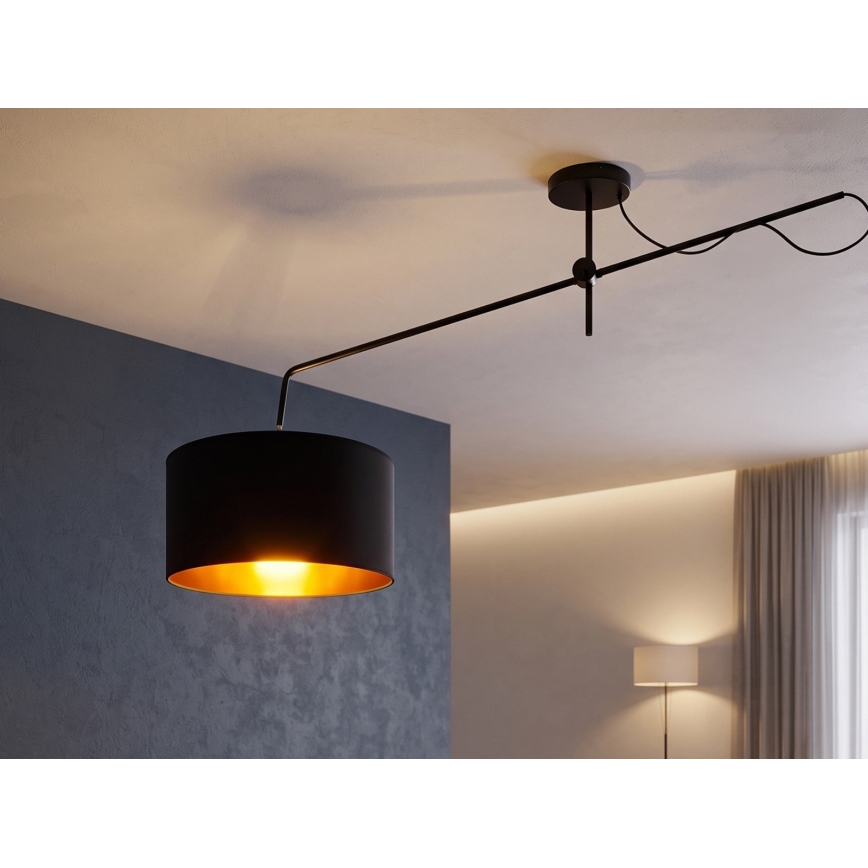LED lampada da soffitto regolabile VENICE 1xE27/60W/230V nero/oro