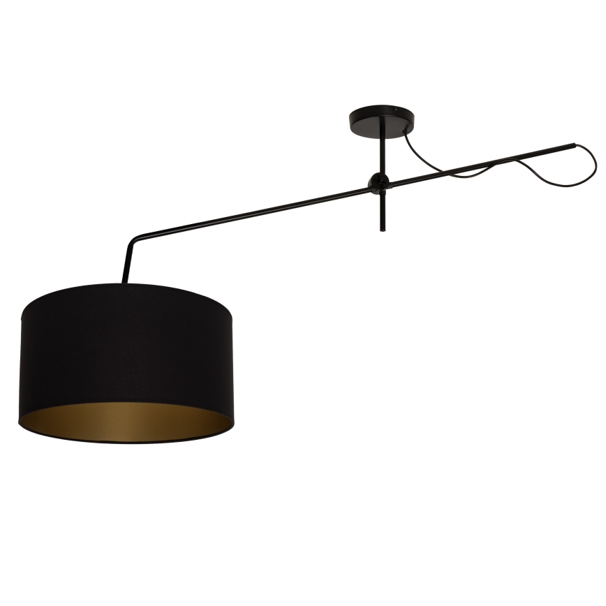 LED lampada da soffitto regolabile VENICE 1xE27/60W/230V nero/oro