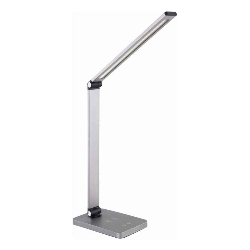 LED Lampada da tavolo con caricatore wireless LED/10W/230V 3000/4000/4500/5000/6000K cromo opaco
