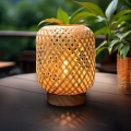 LED Lampada da tavolo decorativa BOHO LED/2xAAA rattan