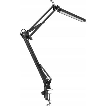 LED lampada da tavolo dimmerabile a sfioramento flessibile con clip LED/10W/5/230V 3000/4000/6000K nera