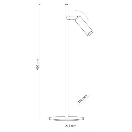 LED Lampada da tavolo LAGOS 1xG9/6W/230V 4000K bianco