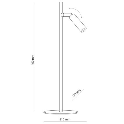 LED Lampada da tavolo LAGOS 1xG9/6W/230V 4000K nero/oro