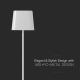 LED Lampada da tavolo solare dimmerabile a sfioramento magnetico ricaricabile LED/5W/5V 3000-6000K 3600 mAh IP65 bianco