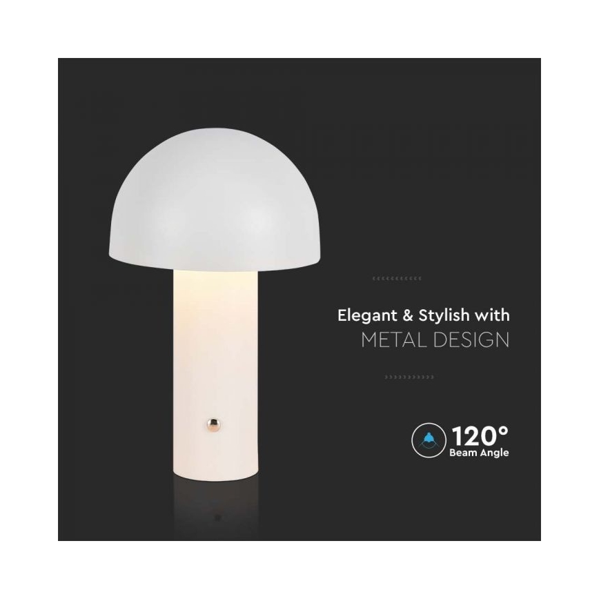 LED Lampada da tavolo touch ricaricabile e dimmerabile LED/1W/5V 3000-6000K 1800 mAh bianco