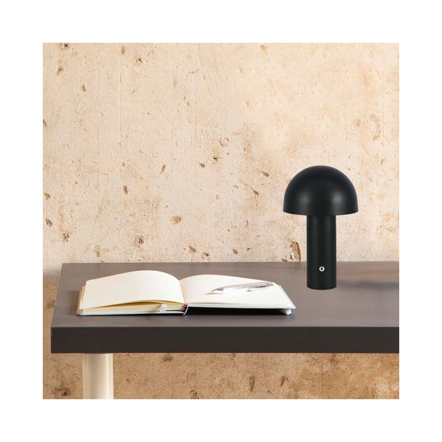 LED Lampada da tavolo touch ricaricabile e dimmerabile LED/1W/5V 3000-6000K 1800 mAh nero