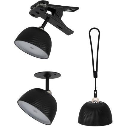 LED Lampada da tavolo ricaricabile dimmerabile LED/3,5W/5V 3000/4000/6500K IP54 nero