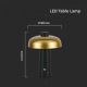 LED Lampada da tavolo touch ricaricabile e dimmerabile LED/3W/5V 3000-6000K 1800 mAh nero/oro