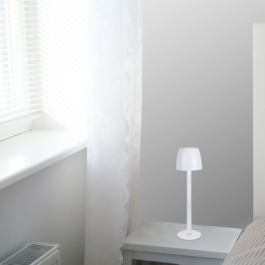 LED Lampada da tavolo touch ricaricabile e dimmerabile LED/3W/5V 3000K 1800 mAh bianco