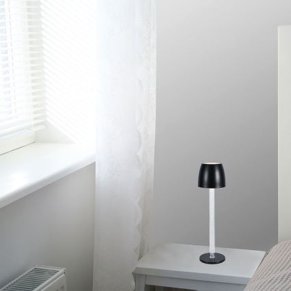 LED Lampada da tavolo touch ricaricabile e dimmerabile LED/3W/5V 3000K 1800 mAh bianco