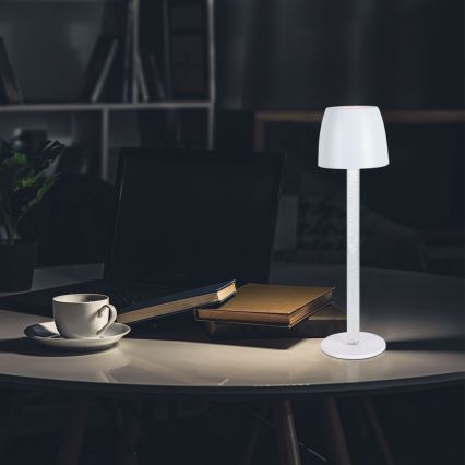LED Lampada da tavolo touch ricaricabile e dimmerabile LED/3W/5V 3000K 1800 mAh nero