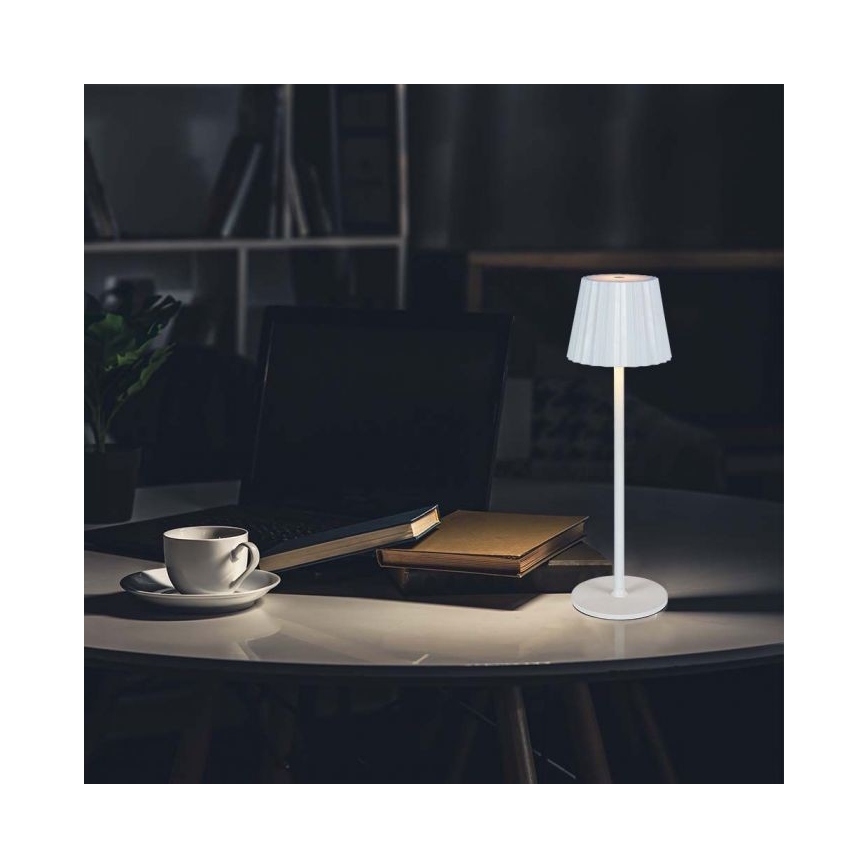 LED Lampada da tavolo touch ricaricabile e dimmerabile LED/4W/5V 3000-6000K 1800 mAh bianco