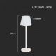 LED Lampada da tavolo touch ricaricabile e dimmerabile LED/4W/5V 3000-6000K 1800 mAh bianco