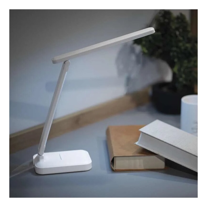 LED Lampada da tavolo ricaricabile dimmerabile LED/5W/3,7V 3000K/4000K/6500K 800mAh bianco