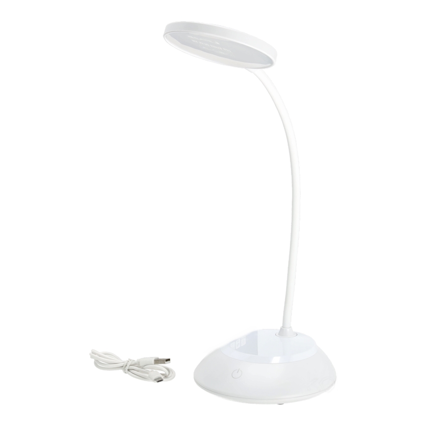 LED Lampada da tavolo ricaricabile dimmerabile VISUA LED/5W/5V 3000-5000K 1200 mAh bianco