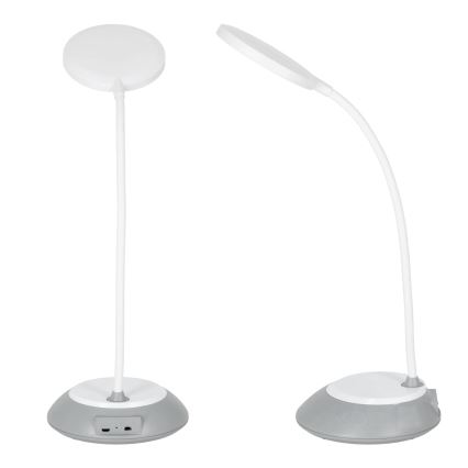 LED Lampada da tavolo ricaricabile dimmerabile VISUA LED/5W/5V 3000-5000K 1200 mAh grigio