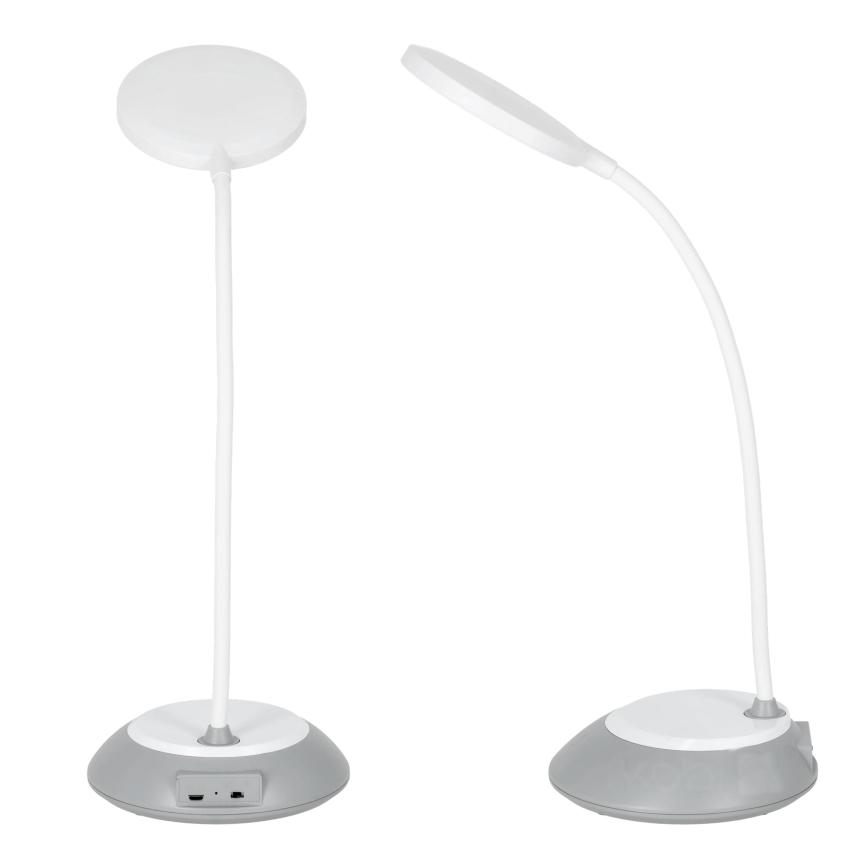 LED Lampada da tavolo ricaricabile dimmerabile VISUA LED/5W/5V 3000-5000K 1200 mAh grigio