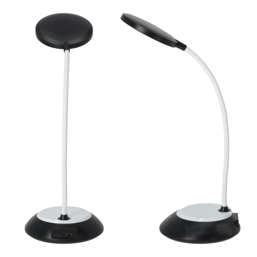 LED Lampada da tavolo ricaricabile dimmerabile VISUA LED/5W/5V 3000-5000K 1200 mAh nero