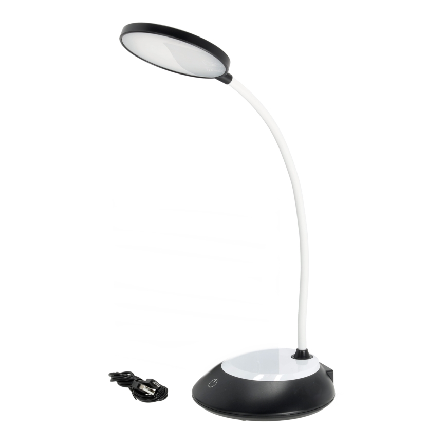 LED Lampada da tavolo ricaricabile dimmerabile VISUA LED/5W/5V 3000-5000K 1200 mAh nero