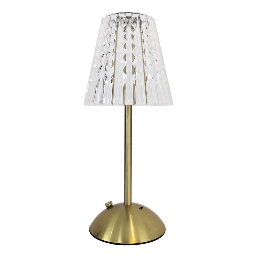 LED Lampada da tavolo ricaricabile touch dimmerabile ELBA LED/1,6W/800 mAh 3000/4000/6000K oro/limpido
