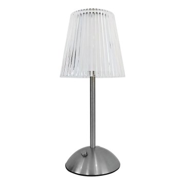 LED Lampada da tavolo ricaricabile touch dimmerabile ELBA LED/1,6W/800 mAh cromo opaco/limpido