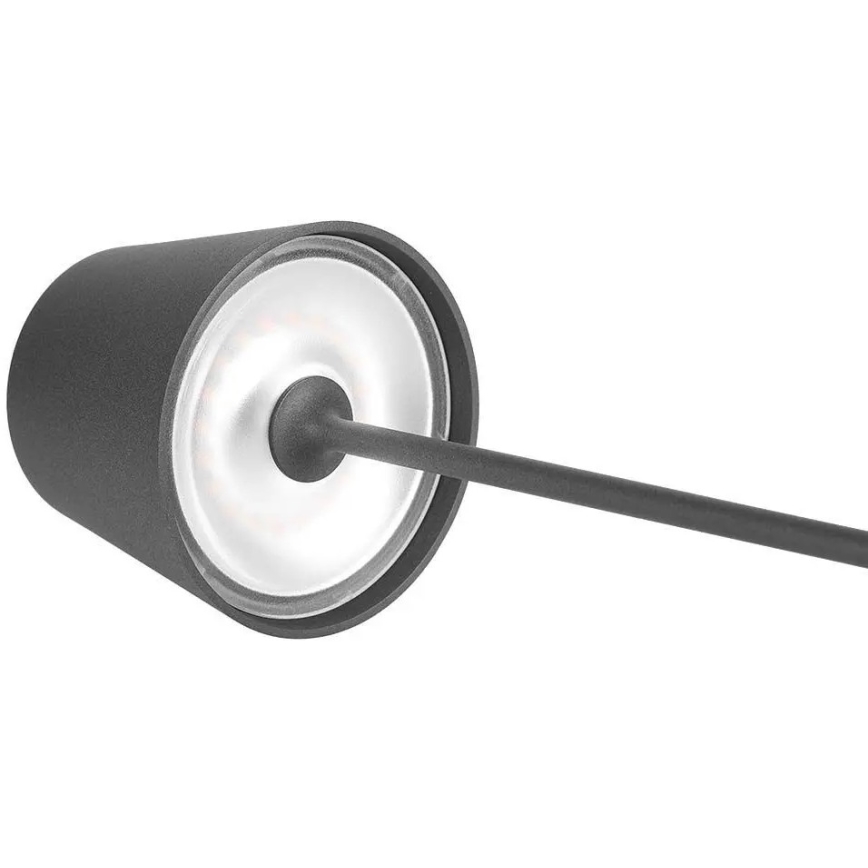 LED Lampada da tavolo ricaricabile touch dimmerabile LED/2W/5V 4400 mAh 3000K IP54 grigio