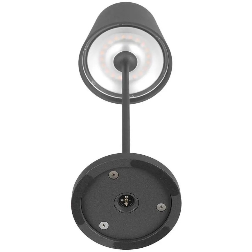 LED Lampada da tavolo ricaricabile touch dimmerabile LED/2W/5V 4400 mAh 3000K IP54 grigio