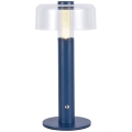 LED Lampada da tavolo touch ricaricabile e dimmerabile LED/1W/5V 3000K 1800 mAh blu