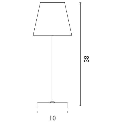 LED Lampada da tavolo touch ricaricabile e dimmerabile LED/3,5W/5V 5200mAh grigio
