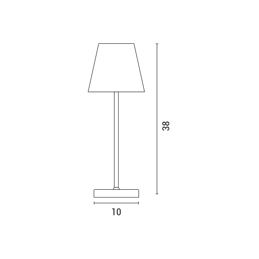 LED Lampada da tavolo touch ricaricabile e dimmerabile LED/3,5W/5V 5200mAh grigio