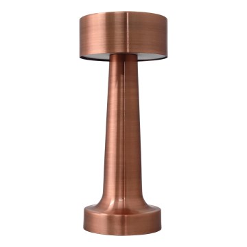 LED Lampada da tavolo touch ricaricabile e dimmerabile LED/3W/5V 2000mAh rame