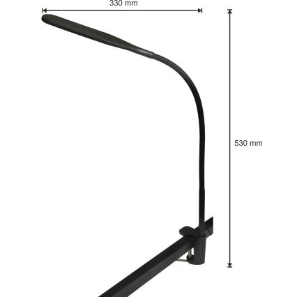 LED Lampada dimmerabile 3in1 LED/10W/230V 3000/4000/6000K CRI 90 nero