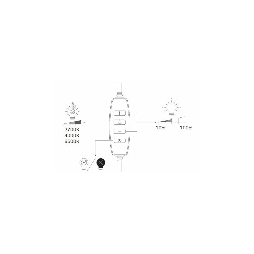 LED Lampada dimmerabile con treppiede e supporto per vlogging LED/10W/5V 2700-6500K