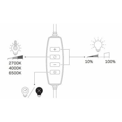 LED Lampada dimmerabile con treppiede e supporto per vlogging LED/15W/5V 2700-6500K