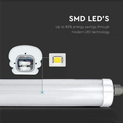 LED Lampada fluorescente per impieghi gravosi G-SERIES LED/48W/230V 4000K 150cm IP65