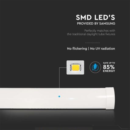 LED Lampada fluorescente SAMSUNG CHIP LED/20W/230V 6500K 60 cm
