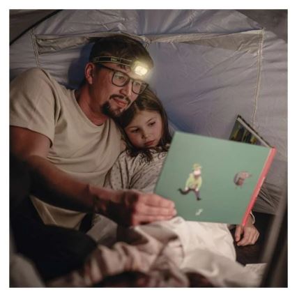 LED Lampada frontale ricaricabile LED/USB IP43 800 mAh