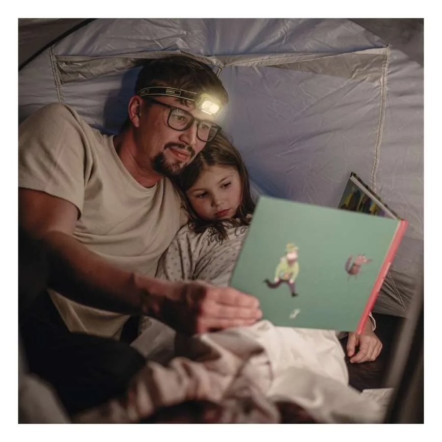 LED Lampada frontale ricaricabile LED/USB IP43 800 mAh