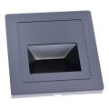 LED Lampada per scale LED/3W/230V 3000K nera