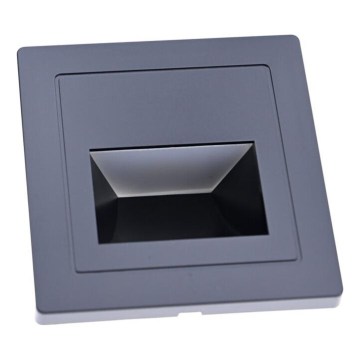 LED Lampada per scale LED/3W/230V 3000K nera