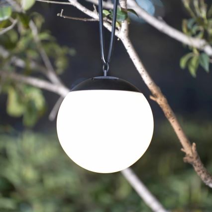 LED Lampada solare a sospensione KIARA LED/1,2V 600 mAh IP44 nero