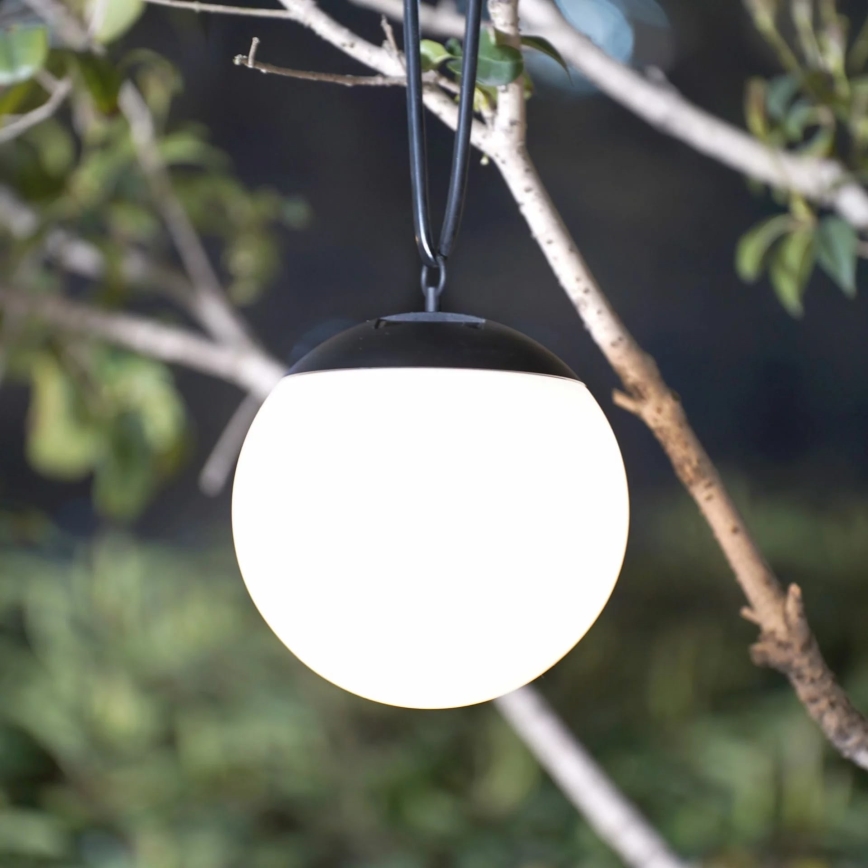 LED Lampada solare a sospensione KIARA LED/1,2V 600 mAh IP44 nero