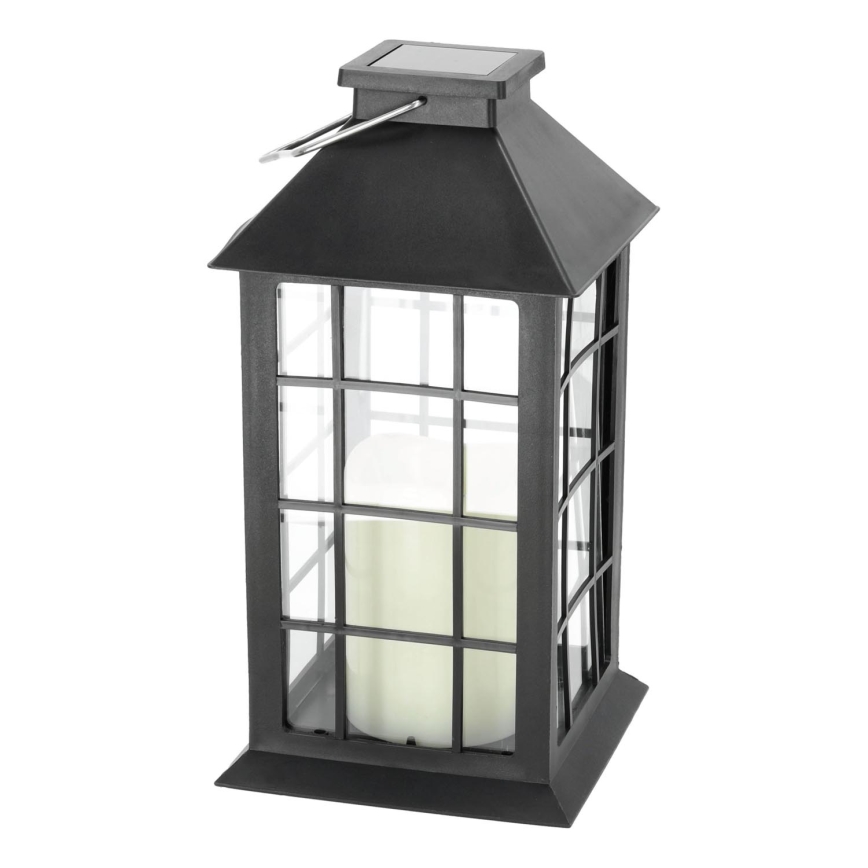 LED Lampada solare a sospensione LED/0,02W/1,2V 1xAA 2700K IP44 200 mAh nero