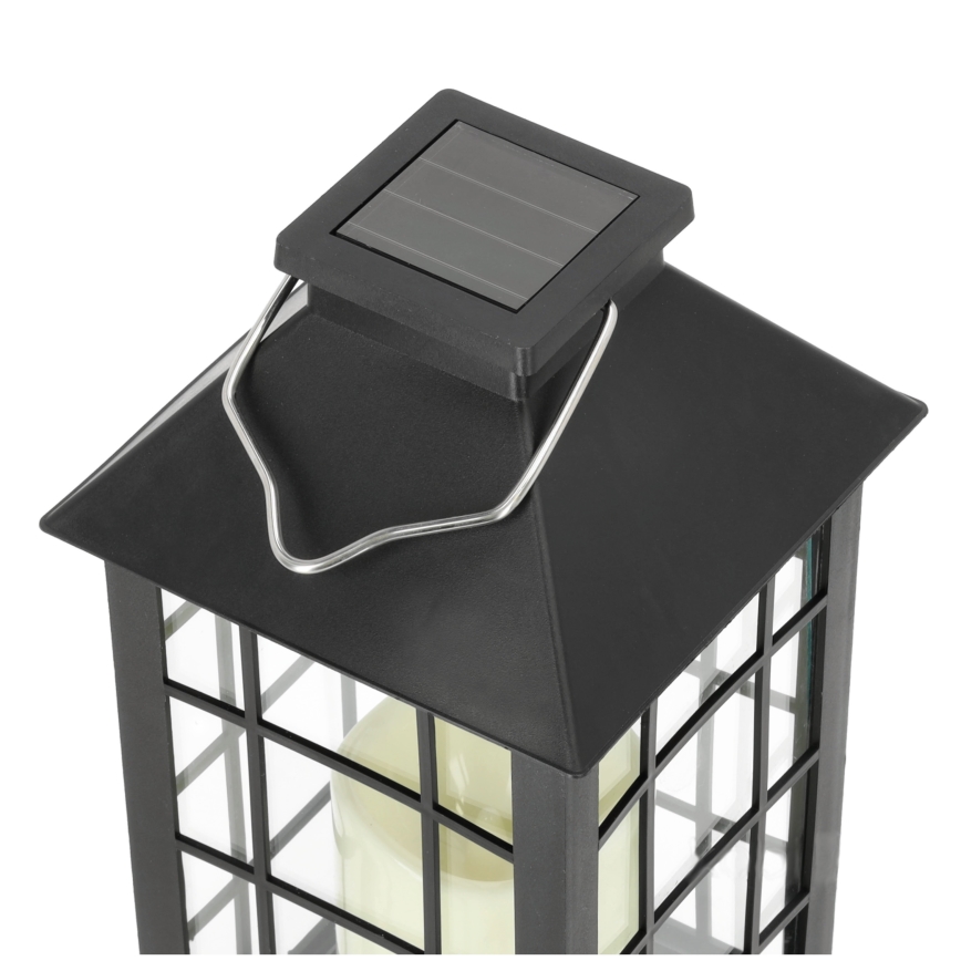 LED Lampada solare a sospensione LED/0,02W/1,2V 1xAA 2700K IP44 200 mAh nero