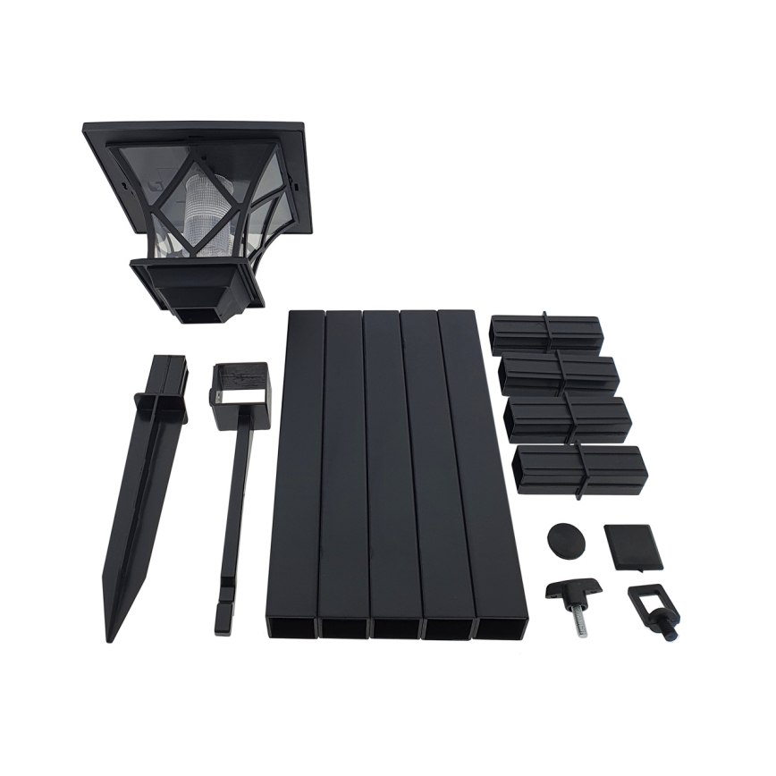 LED Lampada solare da esterno 3in1 LED/1,2V 200 mAh IP44 nero