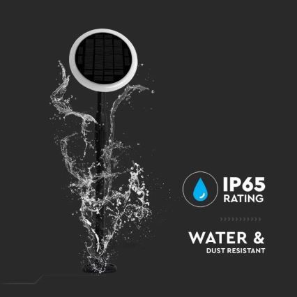 LED Lampada solare regolabile GARDEN LED/8W/5V 60-129 cm 4000K IP65