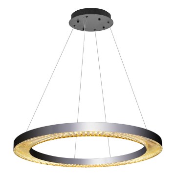 LED Lampada sospesa JESI LED/90W/230V 3000K 100 cm argento
