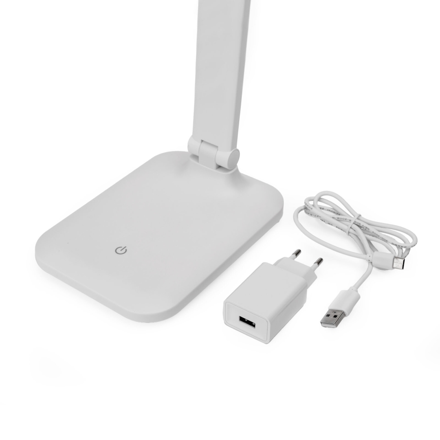 LED Lampada da tavolo touch dimmerabile con ricarica wireless e Porta USB REMUS LED/5W/230V bianco
