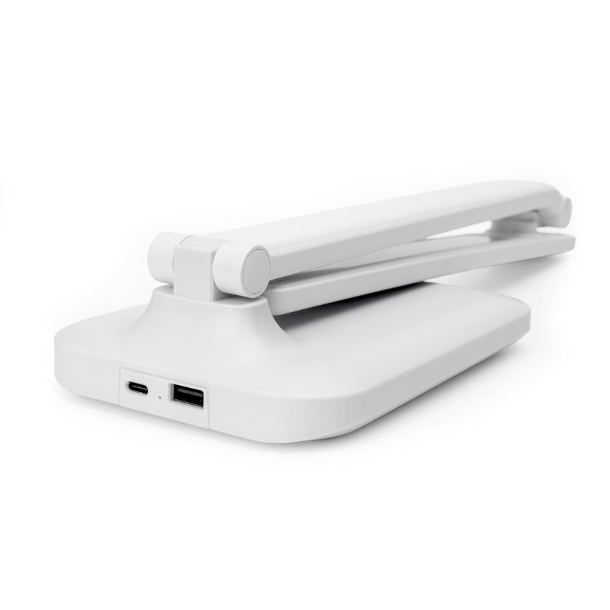 LED Lampada da tavolo touch dimmerabile con ricarica wireless e Porta USB REMUS LED/5W/230V bianco